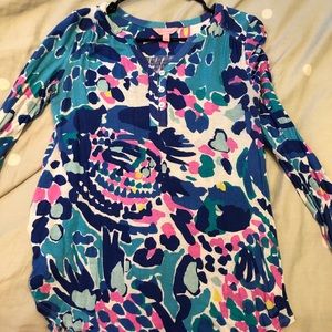 Lilly pulitzer long sleeve top sz XS